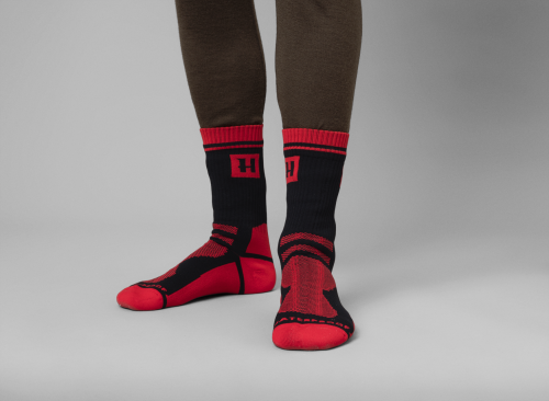 Skarpety-wodoodporne-Harkila-Red/Black