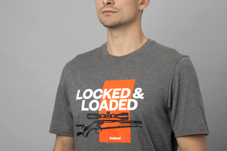 T-shirt-Meski-Seeland-Loaded-Grey-Melange