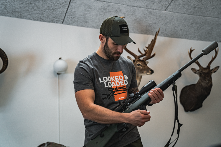 T-shirt-Meski-Seeland-Loaded-Grey-Melange