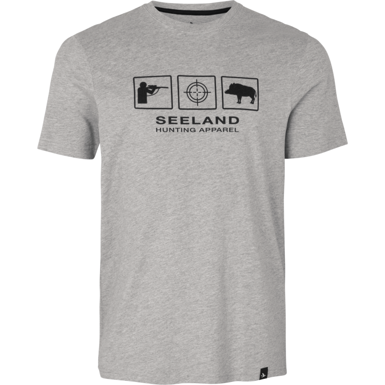 T-shirt-Meski-Seeland-Lanner-Dark-Grey-Melange