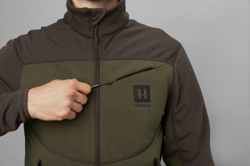 Bluza polarowa Meska Harkila Olaf Willow Green Shadow Grey