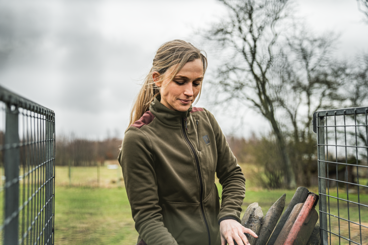 Bluza polarowa Damska Harkila Oda Willow Green