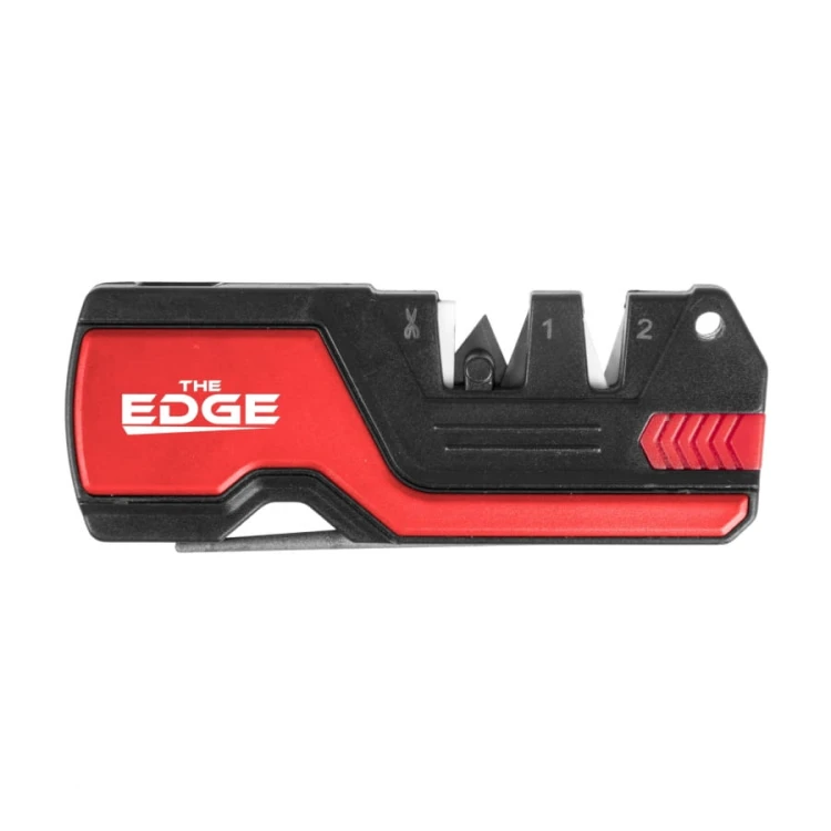 Ostrzalka do nozy THE EDGE bushSHARP czerwona + krzesiwo