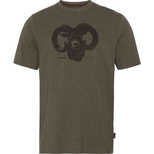 T-shirt-Meski-Seeland-Outdoor -pine-green-melange