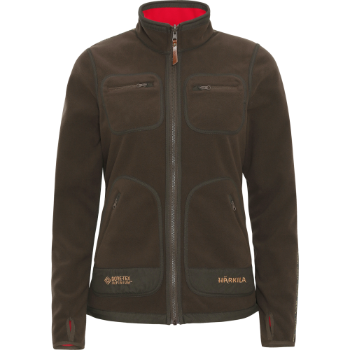 Dwustronny polar Damski Harkila Kamko Brown/Red