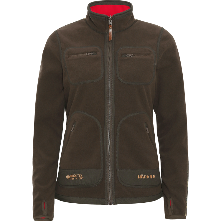 Dwustronny polar Damski Harkila Kamko Brown/Red