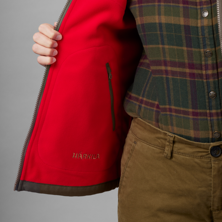 Dwustronny polar Damski Harkila Kamko Brown/Red