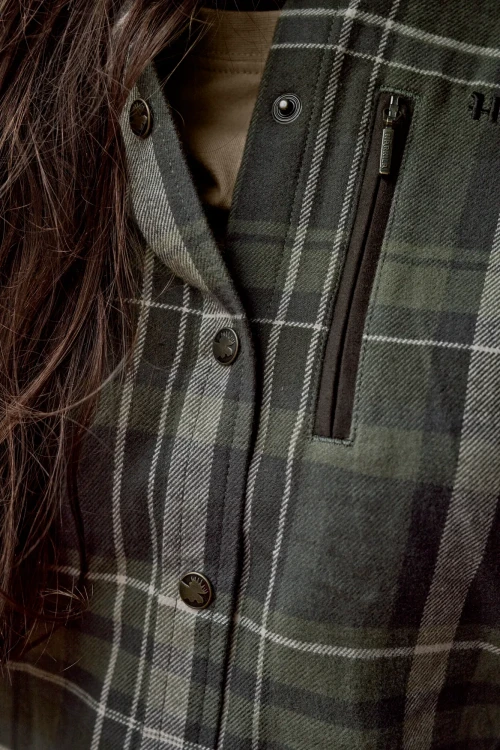 Koszula Damska Pajala Harkila Olive check