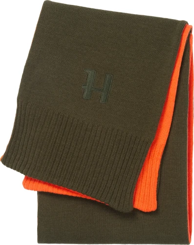 Dwustronny-szal-Harkila-Willow-green-Orange