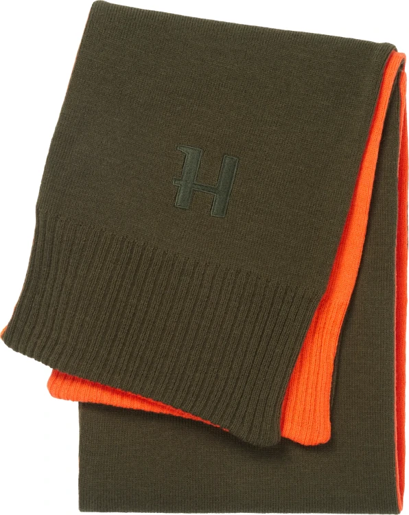Dwustronny-szal-Harkila-Willow-green-Orange
