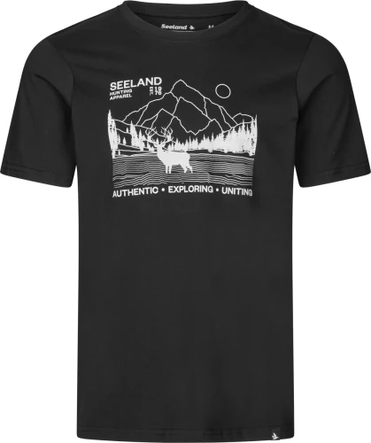 T-shirt-Meski-Seeland-Territory-Black