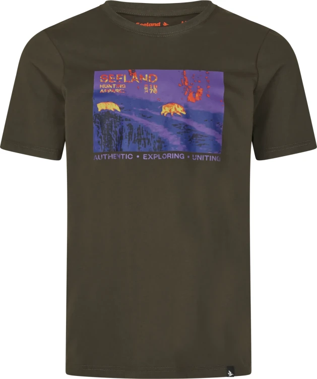 T-shirt-Meski-Seeland-Thermal-Pine-green