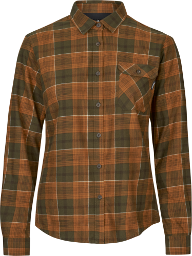 Koszula-Damska-Seeland-Skye-Grizzly-Brown-Terracotta-Check