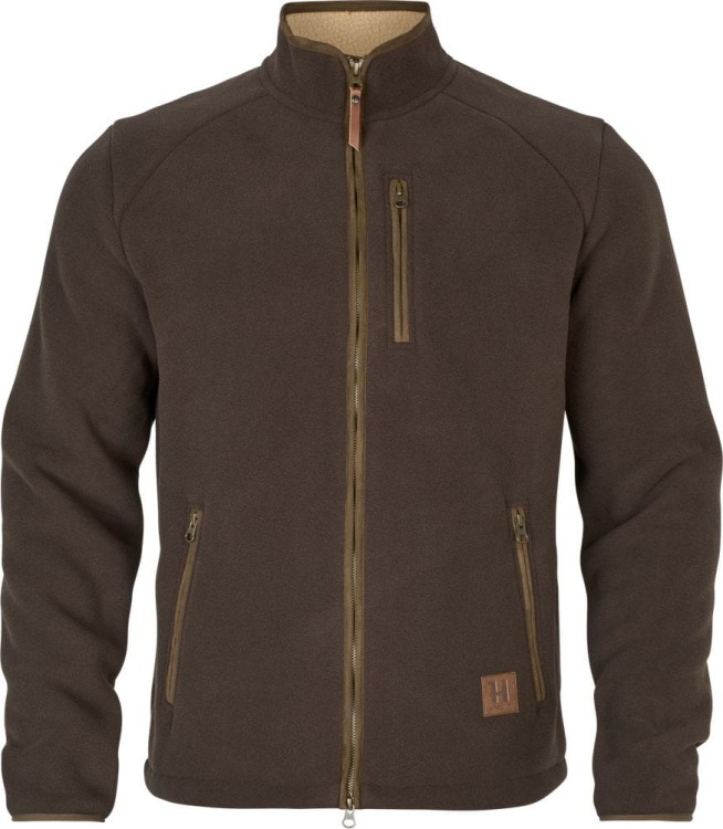 Kurtka polarowa Meska Harkila Sandhem sherpa Demitasse brown