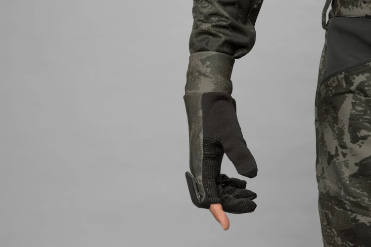 Rekawiczki Harkila NOCTYX camo fleece AXIS MSP Black