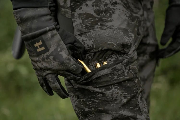 Rekawiczki Harkila NOCTYX camo fleece AXIS MSP Black