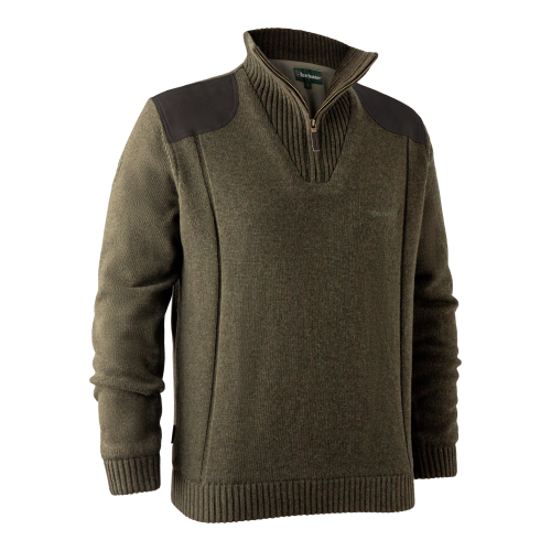 sweter-meski-dla-mysliwego-deerhunter-zielony-cieply-gruby-zimowy