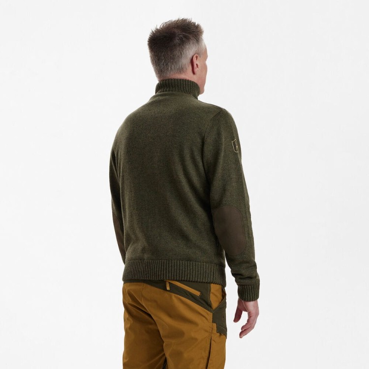 sweter-meski-dla-mysliwego-deerhunter-zielony-cieply-gruby-zimowy