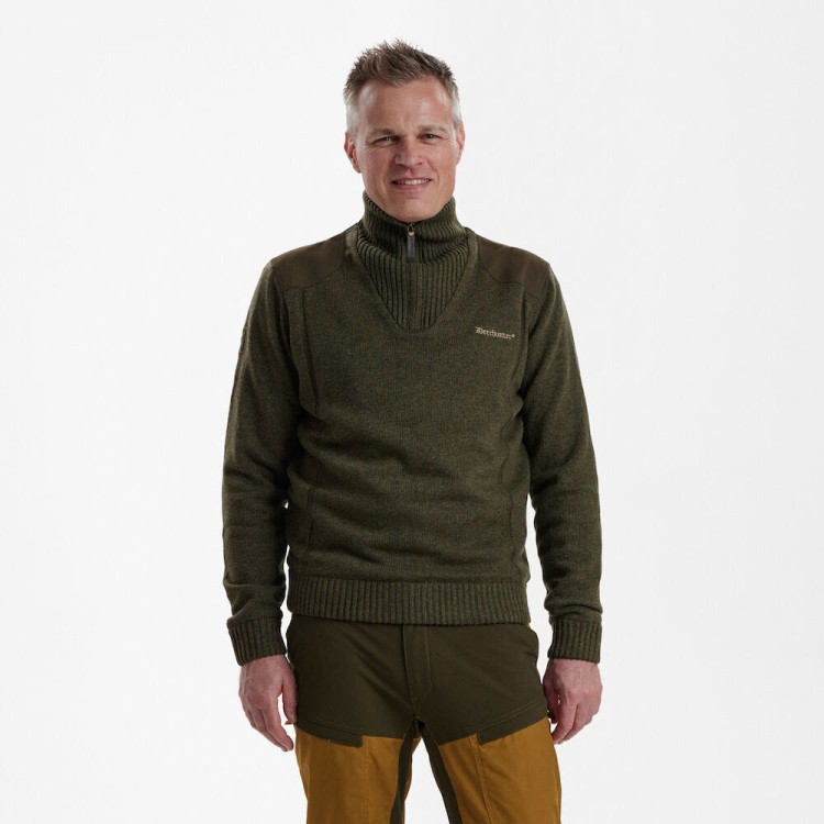 sweter-meski-dla-mysliwego-deerhunter-zielony