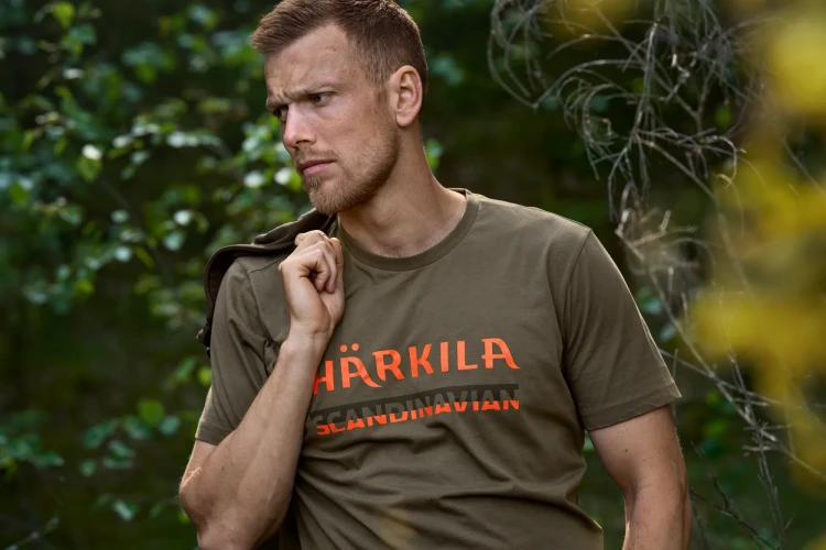 T-shirt Meski Harkila Scandinavian Grape leaf