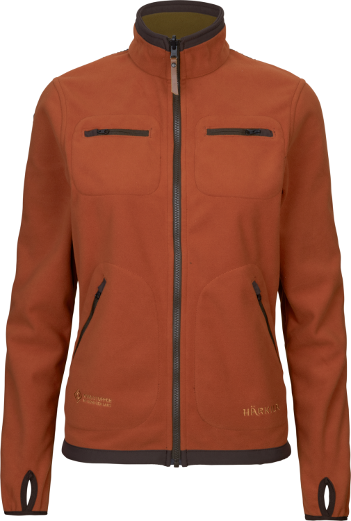 Dwustronny polar Damski Harkila Kamko Dark olive Arabian spice