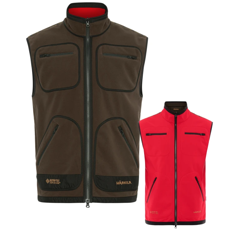 Kamizelka Męska dwustronna Harkila Kamko Brown Red