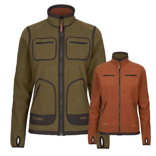 Dwustronny polar Damski Harkila Kamko Dark olive Arabian spice
