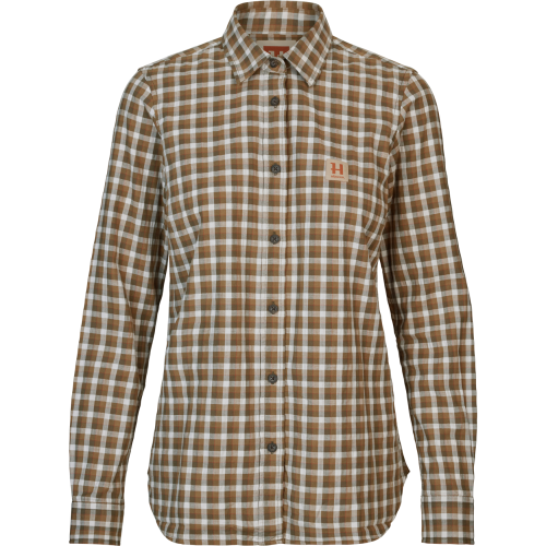 Koszula_Damska_Harkila_Fjell_Dark_olive_check