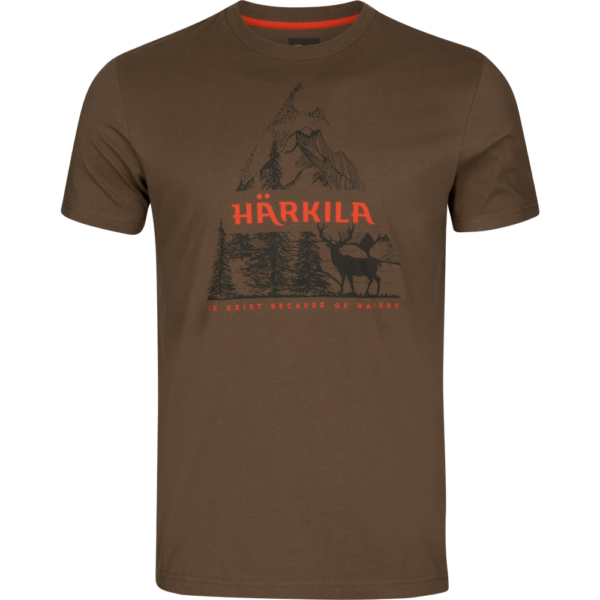 T-shirt Męski Härkila Nature Slate black