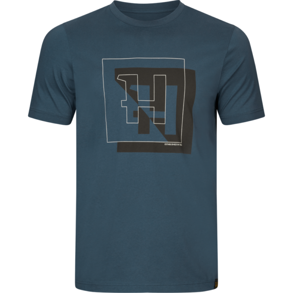 T-shirt Męski Härkila H-Logo Sea blue