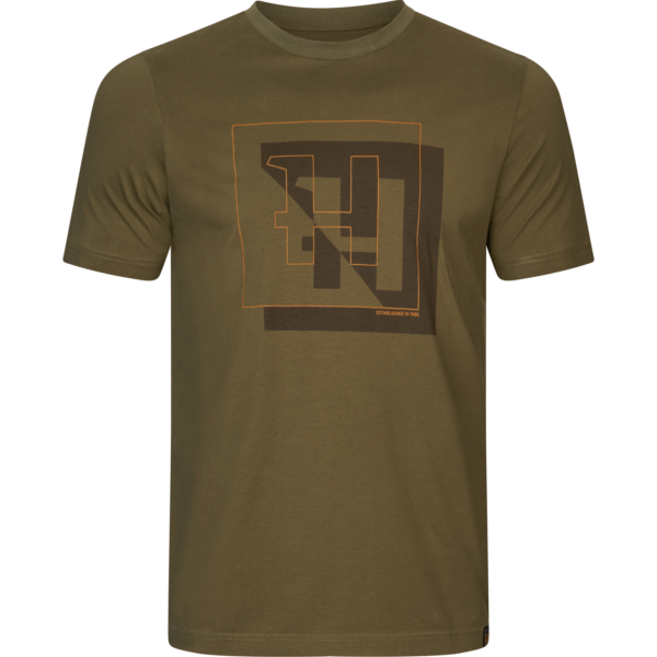 T-shirt Męski Härkila H-Logo Dark olive