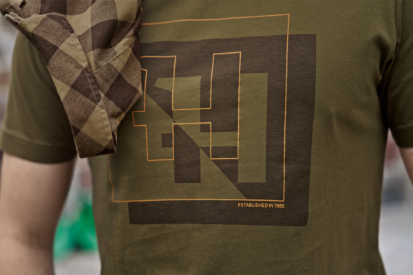 T-shirt Męski Härkila H-Logo Dark olive - obrazek 6