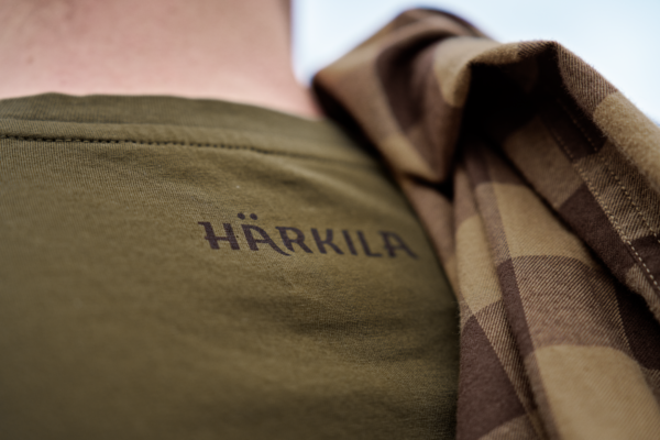 T-shirt Męski Härkila H-Logo Dark olive - obrazek 7